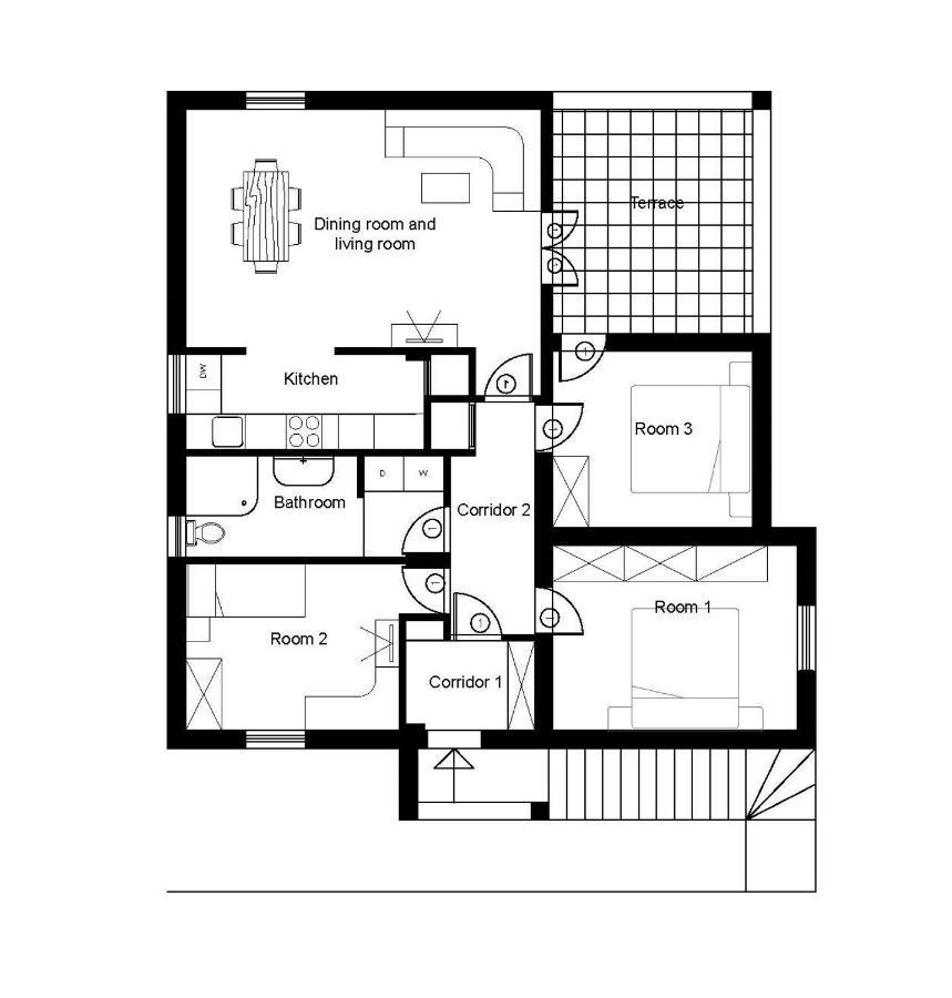 Apartmani Beba Omisalj Exterior photo